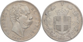 2 Lire 1887 - Umberto I (1878 - 1900) - zecca di Roma - II° Tipo - Ag. - Gig. 31

MB

SPEDIZIONE SOLO IN ITALIA - SHIPPING ONLY IN ITALY