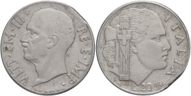 20 centesimi 1940 - Vittorio Emanuele III (1900 - 1943) - Impero - zecca di Roma - Ac/Ni - Gig.220 - tondello tranciato

BB

SPEDIZIONE SOLO IN IT...