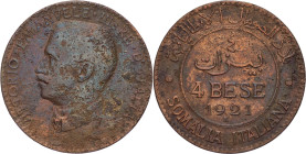 Somalia Italiana - 4 Bese 1921 - Vittorio Emanuele III (1900 - 1943) - Cu - Gig. 19

MB

SPEDIZIONE SOLO IN ITALIA - SHIPPING ONLY IN ITALY