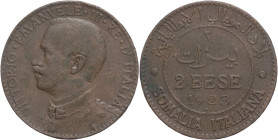 Somalia italiana - 2 bese 1923 - Vittorio Emanuele III (1900 - 1943) - zecca di Roma - Cu - Gig. 26

qBB/BB

SPEDIZIONE SOLO IN ITALIA - SHIPPING ...