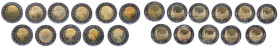lotto di 11 monete da 500 Lire bimetalliche - dal 1985 al 2001 - presenti tutte le annate emesse in versione Fondo Specchio

FS

SPEDIZIONE IN TUT...