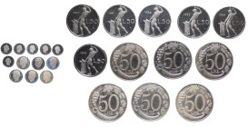lotto di 13 monete da 50 Lire - Vulcano e valore - dal 1990 al 2001 - tutte in versione Fondo Specchio

FS

SPEDIZIONE IN TUTTO IL MONDO - WORLDWI...