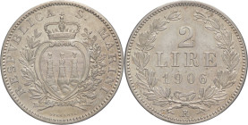 2 lire 1906 - Repubblica (1864 - 1938) - Ag. - KM# 5

qFDC

SPEDIZIONE SOLO IN ITALIA - SHIPPING ONLY IN ITALY