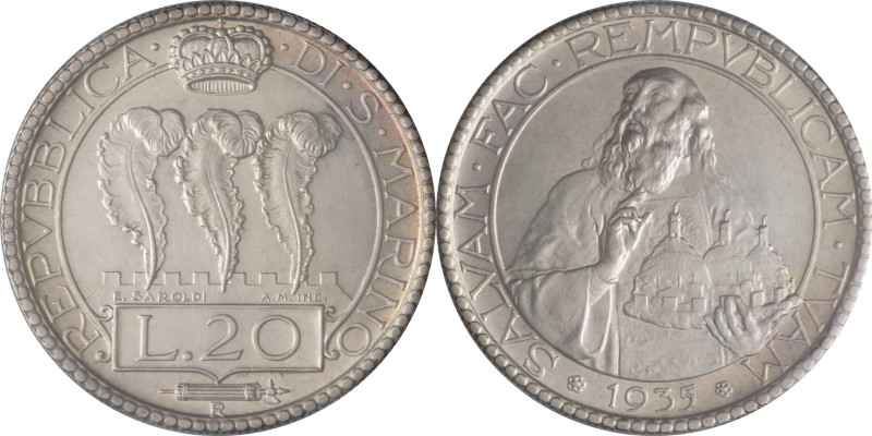 20 Lire 1935 - Repubblica (1864 - 1938) - KM# 11

FDC

SPEDIZIONE SOLO IN IT...