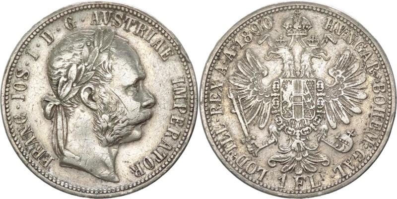 Austria - Francesco Giuseppe I (1848-1916) - 1 fiorino 1890 - KM# 2222 - Ag

B...