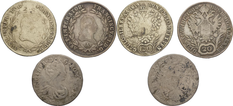Austria - lotto 3 monete - anni e nominali vari - Gr. 6,35; Gr. 6,53; Gr.3,24
...