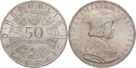 Austria - 50 shilling 1969 - 450° anniversario - Morte di Massimiliano I - Ag. - KM# 2906

SPEDIZIONE IN TUTTO IL MONDO - WORLDWIDE SHIPPING