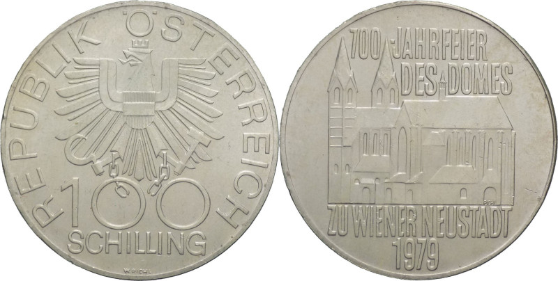 Austria - 100 scellini 1979 - 700° Anniversario della cattedrale di Wiener Neust...