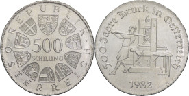 Austria - 500 scellini 1982 - 500 anni della stampa austriaca - Ag. - KM# 2957

qFDC

SPEDIZIONE IN TUTTO IL MONDO - WORLDWIDE SHIPPING