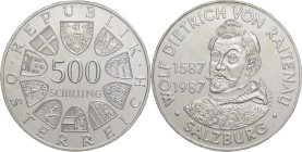 Austria - 500 scellini 1987 - 400° Aniversario della nascita dell'arcivescovo di Salzburg von Raitenau - Ag. - KM# 2982

FDC

SPEDIZIONE IN TUTTO ...