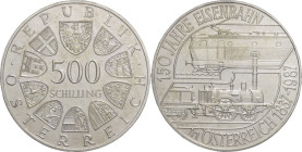 Austria - 500 scellini 1987 - 150° Anniversario della ferrovia austriaca - Ag. - KM# 2981

FDC

SPEDIZIONE IN TUTTO IL MONDO - WORLDWIDE SHIPPING