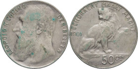 Belgio 50 Centimes 1901 - Leopoldo II (1865 - 1909) - KM# 50

qSPL

SPEDIZIONE SOLO IN ITALIA - SHIPPING ONLY IN ITALY