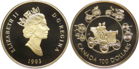 Canada - Moneta da 100 Dollari 1993 - The Horseless Carriage - KM# 245 - Au .583 - gr. 13,33 - in cofanetto originale

FS

SPEDIZIONE IN TUTTO IL ...