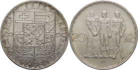 Cecoslovacchia - 20 Korun 1934 - Prima Repubblica (1919 - 1939) - Ag. - KM# 17

FDC

SPEDIZIONE SOLO IN ITALIA - SHIPPING ONLY IN ITALY