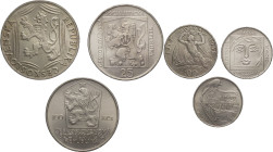 Cecoslovacchia - lotto di 3 monete, 25 e due da 100 Korun - 1970, 1948, 1985 - Repubblica socialista (1960 - 1990) - KM# 68, 27, 119

BB/FDC

SPED...