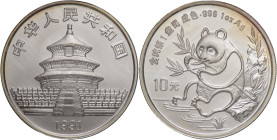 Cina - 10 yuan 1991 - 1OZ Ag. 999 - Panda - KM#386.1

FDC

SPEDIZIONE IN TUTTO IL MONDO - WORLDWIDE SHIPPING