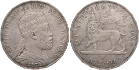 Etiopia - 1 Birr 1894 - Menelik II (1887 - 1913) - KM# 5

SPL

SPEDIZIONE SOLO IN ITALIA - SHIPPING ONLY IN ITALY