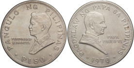 Filippine - Repubblica delle Filippine (1967-1994) 1 Piso 1970 - Viaggio Apostolico di Papa Paolo VI - Ag.

SPEDIZIONE IN TUTTO IL MONDO - WORLDWIDE...