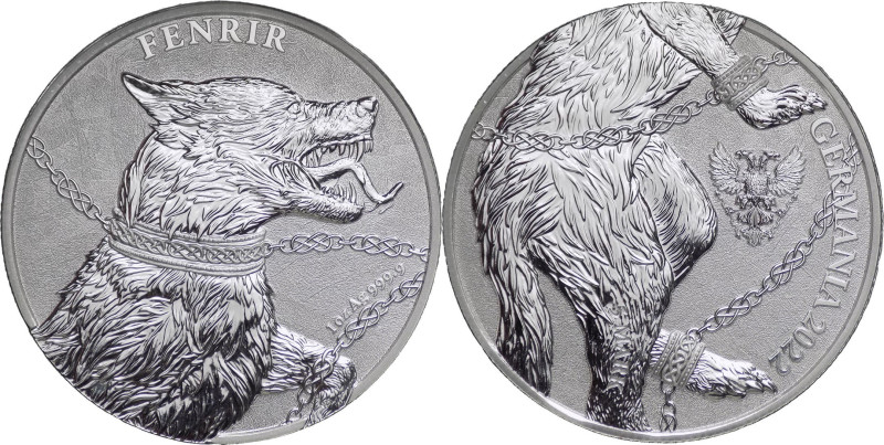 Germania - 5 Marchi 2022 - "Fenrir" - 1 OZ Ag. 999 

FS

SPEDIZIONE IN TUTTO...
