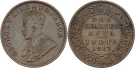 India Britannica - Giorgio V (1911-1936) - 1/4 Anna 1917 - KM#512 - Cu -

mBB

SPEDIZIONE SOLO IN ITALIA - SHIPPING ONLY IN ITALY