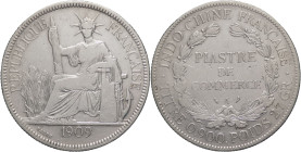 Indo-Cina Francese - 1 Piastra 1909 - amministrazione francese (1880 - 1952) - KM# 5a.3

BB

SPEDIZIONE SOLO IN ITALIA - SHIPPING ONLY IN ITALY