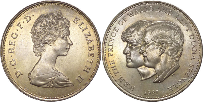 Gran Bretagna - Elisabetta II (dal 1952) - 25 new pence 1981 "nozze di Carlo e D...