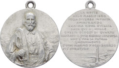 Italia - Giuseppe Garibaldi (1807-1882) Medaglia 1910 commemorativa del 50° Anniversario della partenza dei Mille da Quarto (Genova) - Sarti 389 - Al ...