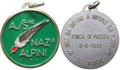 Alpini - Medaglia emessa dall' Associazione Nazionale Alpini - Commemorativa del 18°Giro da Rifugio a Rifugio sui monti Sibillini - Sez.Marche - Forca...