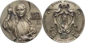 Italia - medaglia di santa Clelia Barbieri (1847 - 1870) 9 Aprile 1989 - gr. 92,47 - mm. 51 

FDC

SPEDIZIONE IN TUTTO IL MONDO - WORLDWIDE SHIPPI...
