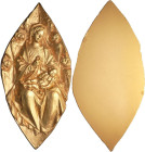 Medaglia a forma di losanga uniface rappresentante Vergine Maria con Banbin Gesù - Opus Manfrini - gr. 143,49 - mm. 100x47

FDC