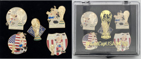Stati Uniti d'America - lotto di 5 medaglie Fifa World Cup '94 - soggetto mascotte e coppa

FDC

SPEDIZIONE IN TUTTO IL MONDO - WORLDWIDE SHIPPING