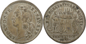 Francia - Gettone 1723 Ludovico XV - "jeton cuivre argentée" - mm. 27,79 - Gr. 6,92

BB

SPEDIZIONE SOLO IN ITALIA - SHIPPING ONLY IN ITALY