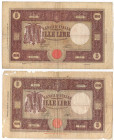 lotto di 2 banconota da 1000 Lire - Barbetti - modificato - Crapanzano# 435

MB