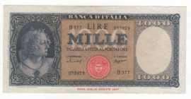 Repubblica - 1.000 Lire 1947 - Crapanzano# 466

qFDS