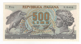 Repubblica - 500 Lire 1966 - Aretusa - Crapanzano# BS 58

qFDS