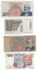 Repubblica - lotto di 4 banconote da 1.000 Lire

BB+