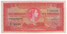 Banconota Bermuda - 10 Shillings 1957 - P#19b

VF+