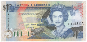 Banconota Stati dei Caraibi Orientali - 10 Dollars - P#27a

UNC