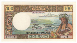 Banconota Francia Tahiti - 100 Francs - P#24b

AU
