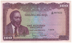 Banconota Kenia - 100 shillings 1971 - P#10b 

XF