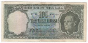 Banconota Turchia - 100 Lirasi - P#177a 

F/VG
