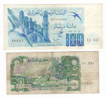 Algeria - Lotto di 2 banconote 100 e 50 Dinari - P# 134 - 130

qSPL