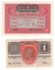 Austria-Ungheria - lotto di 2 banconote

FDS
