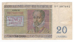 Belgio - Leopoldo III (1934-1951) 20 franchi 1956 - P# 132