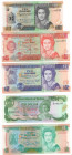 Belize - lotto di 5 banconote

FDS
