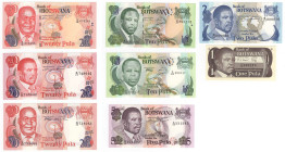 Botzwana - lotto di 8 banconote

FDS