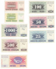 Boznia Ezegovina - lotto di 8 banconote

qFDS-FDS