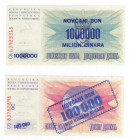 Boznia Erzegovina - lotto di 2 banconote