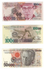 Brasile - lotto di 3 banconote

FDS