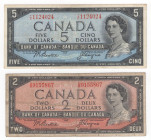 Canada - lotto di 2 banconote

BB-SPL